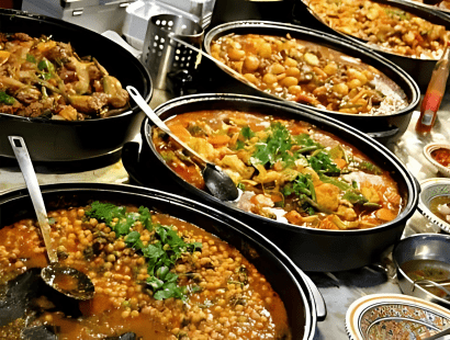 Veg and non-veg Indian catering trays for small gatherings